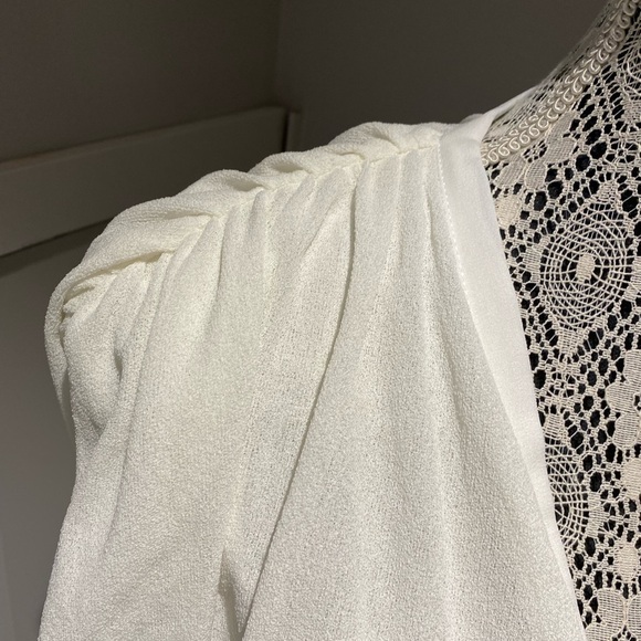 Zara wrap crop top in white S NWT - Picture 3 of 4